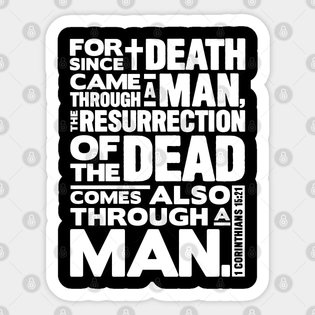 1 Corinthians 15:21 Resurrection Sticker by Plushism